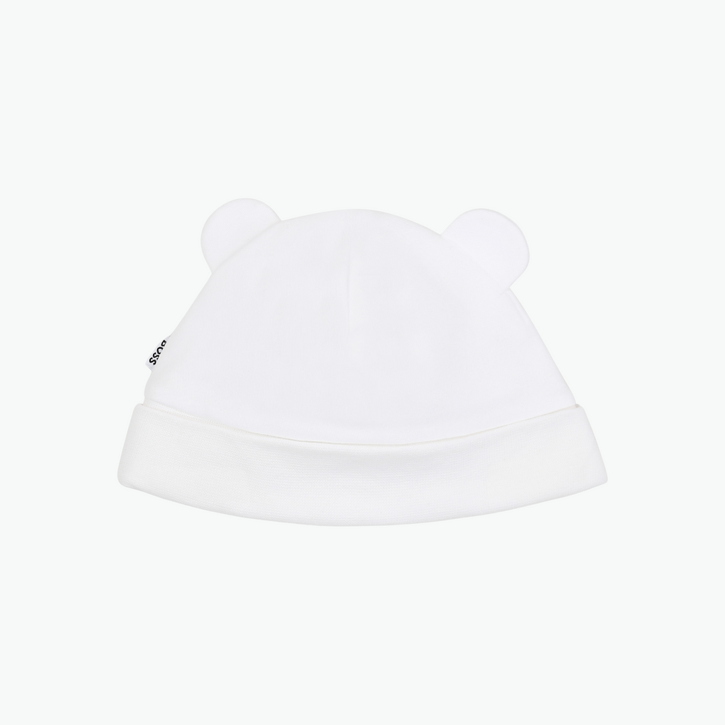 Boss Kids Beanie Hat in White