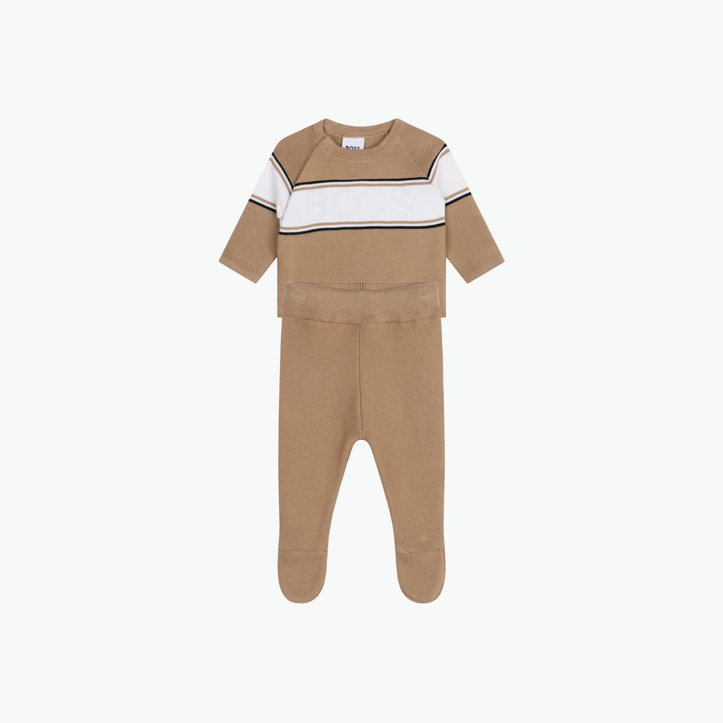 Boss Kids Logo Knit Two-Piece Tracksuit