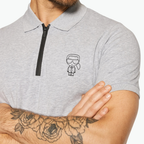 Karl Lagerfeld Grey Polo T-shirt