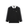 Boss Kids Boys Long-Sleeve Polo Shirt in Black
