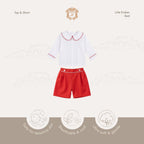 Kekeyo Top & Short Litle Ember Red | 2Y