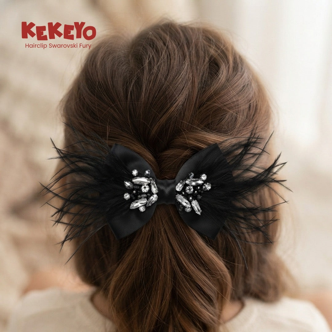 Kekeyo Hairclip Swarovski Furry