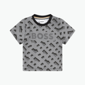 Boss Kids Logo Print Monogram T-shirt