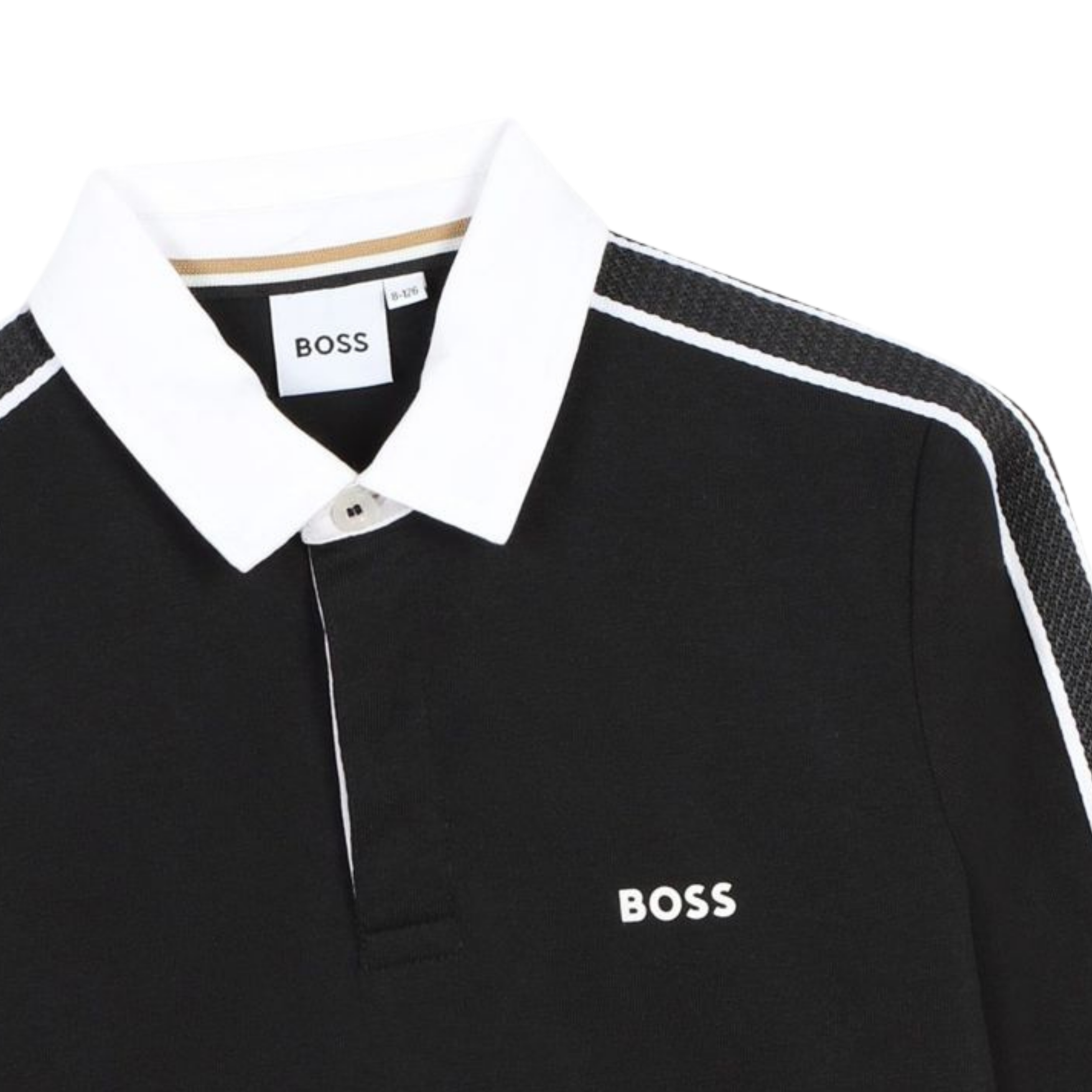 Boss Kids Boys Long-Sleeve Polo Shirt in Black