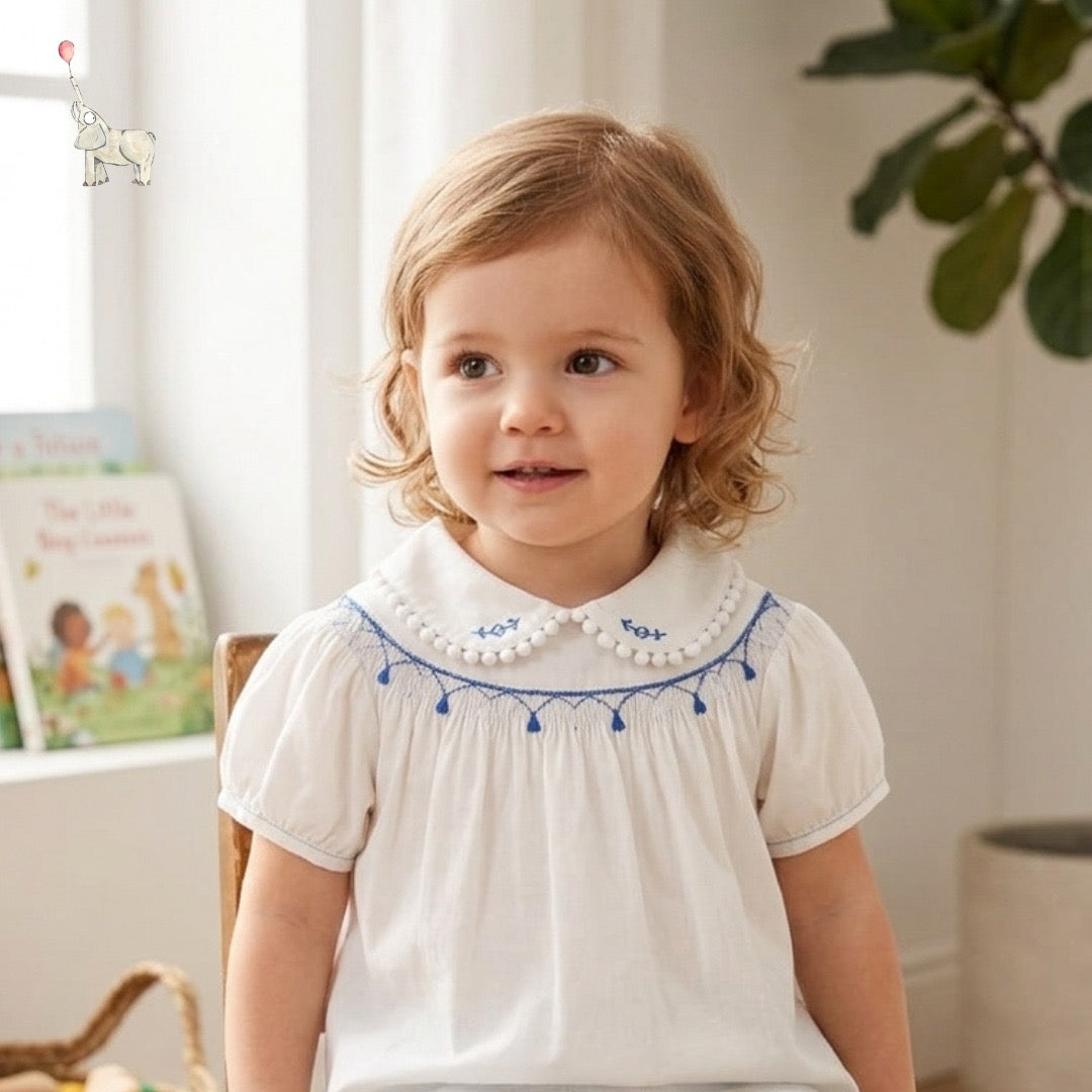 Kekeyo White Blue Line Dress | 1Y