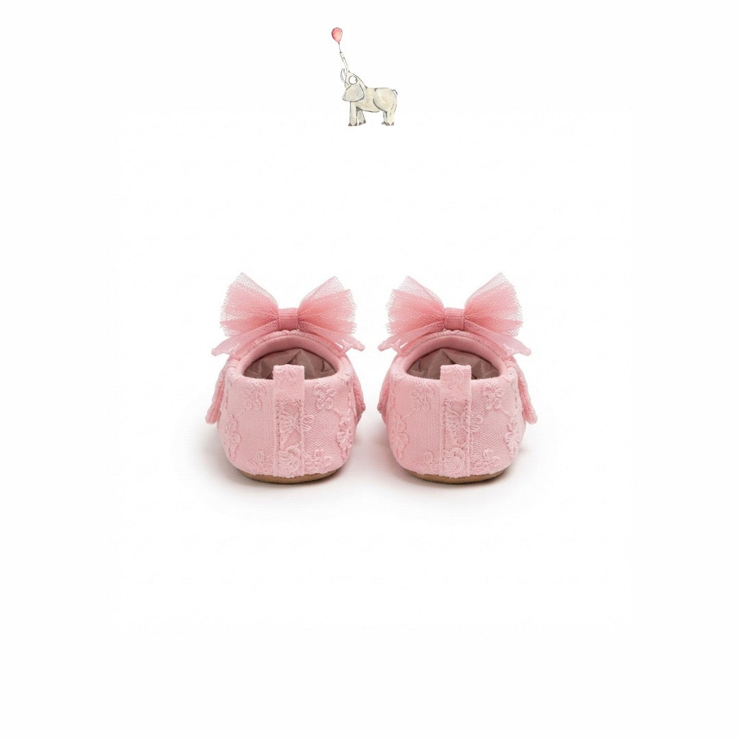 Mammyeve Flat Shoes Pink Bow
