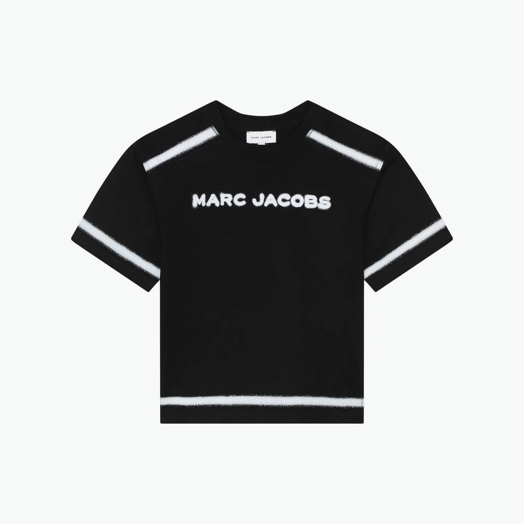 Marc Jacobs Blur Logo-Print Cotton T-Shirt