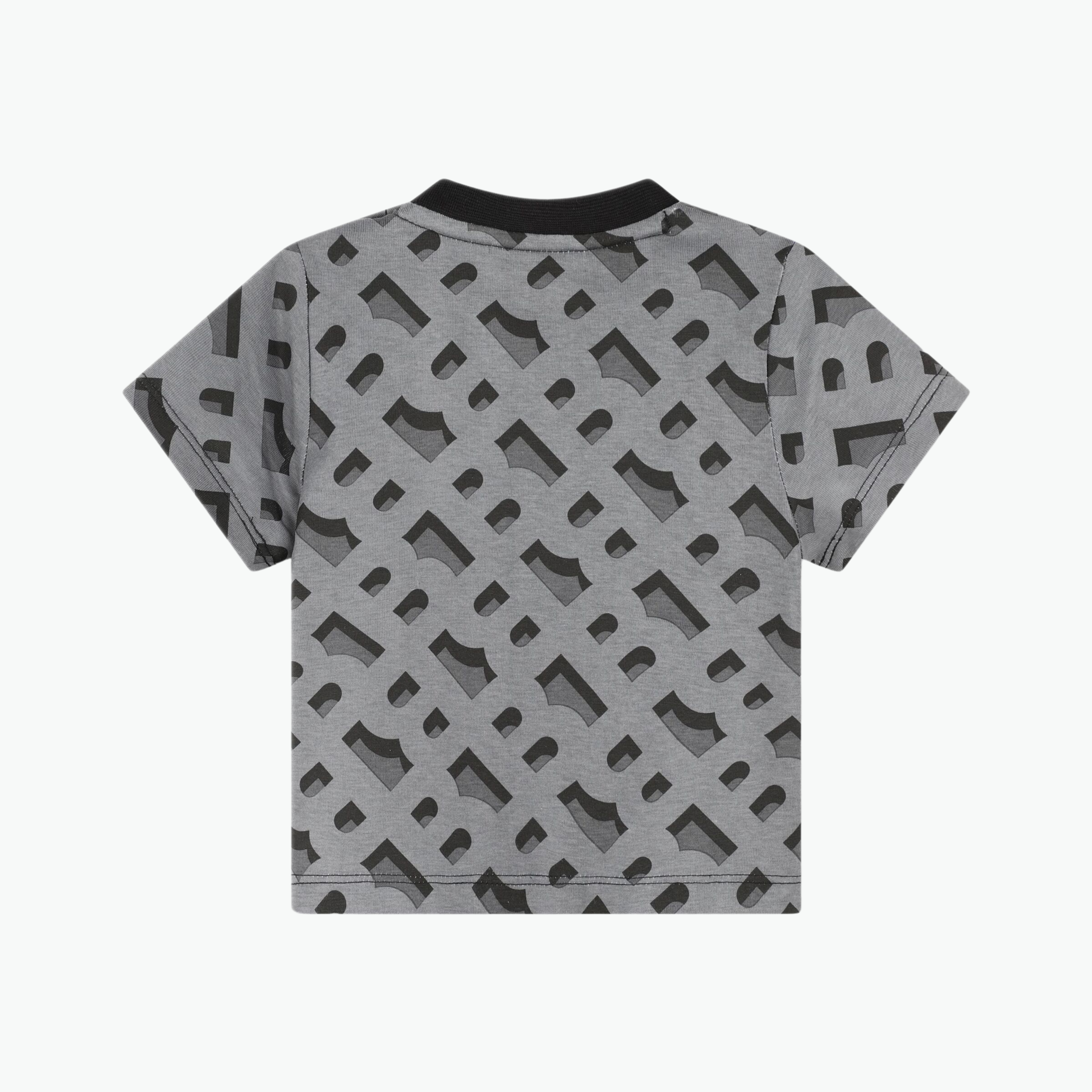 Boss Kids Logo Print Monogram T-shirt