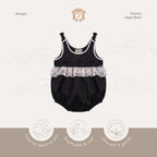 Kekeyo Romper Aleya Black | 3M 6M 9M 1/2Y