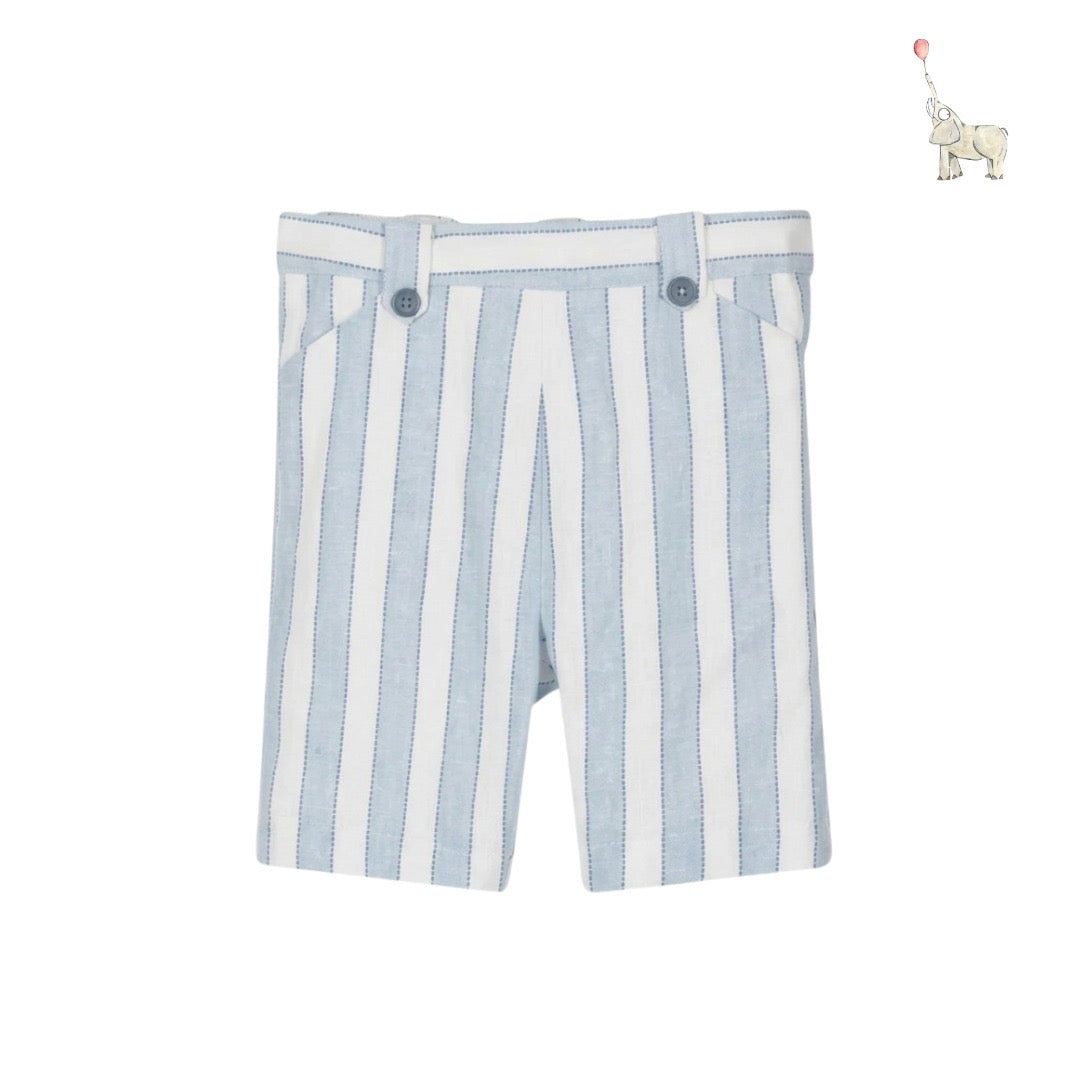 Abel & Lula Linen Top Shorts Strip Set | 2Y 4Y