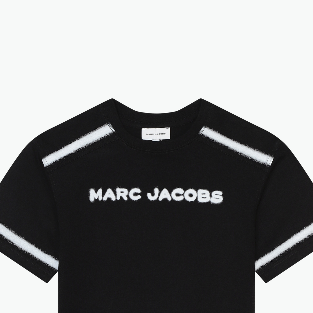 Marc Jacobs Blur Logo-Print Cotton T-Shirt