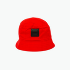Boss Kids Rubber Logo Bucket Hat in Red