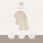 Kekeyo Linen Short-Sleeve Koko Shirt Top | 2-14Y