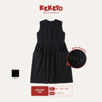 Kekeyo Dress Royal Bloom Black | 8Y 10Y 12Y S M L