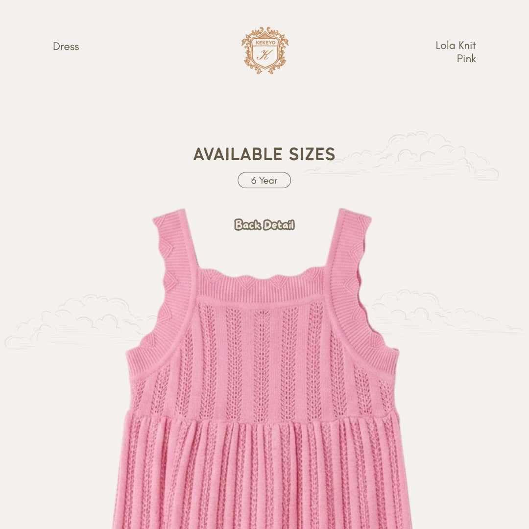 Kekeyo Lola Knit Dress Pink | 6Y