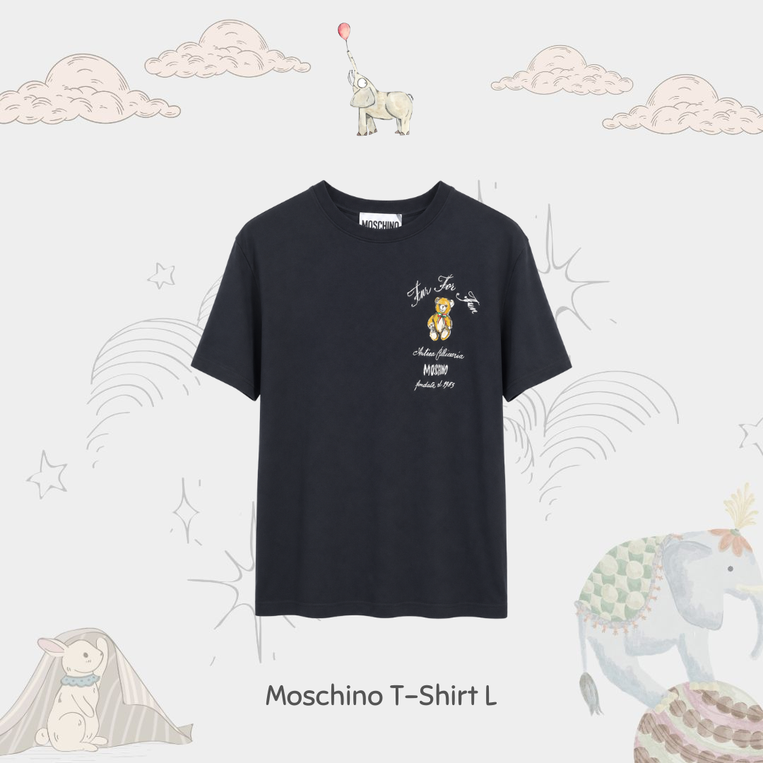 Moschino Black T-Shirt  L ( Non Registered)