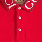 Gucci Kids Red Polo Shirt