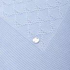 Paz Rodriguez Wool Knit Baby Blanket in Blue