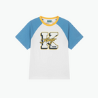 Kenzo Boys Logo T-Shirt "K" in Blue Ivory