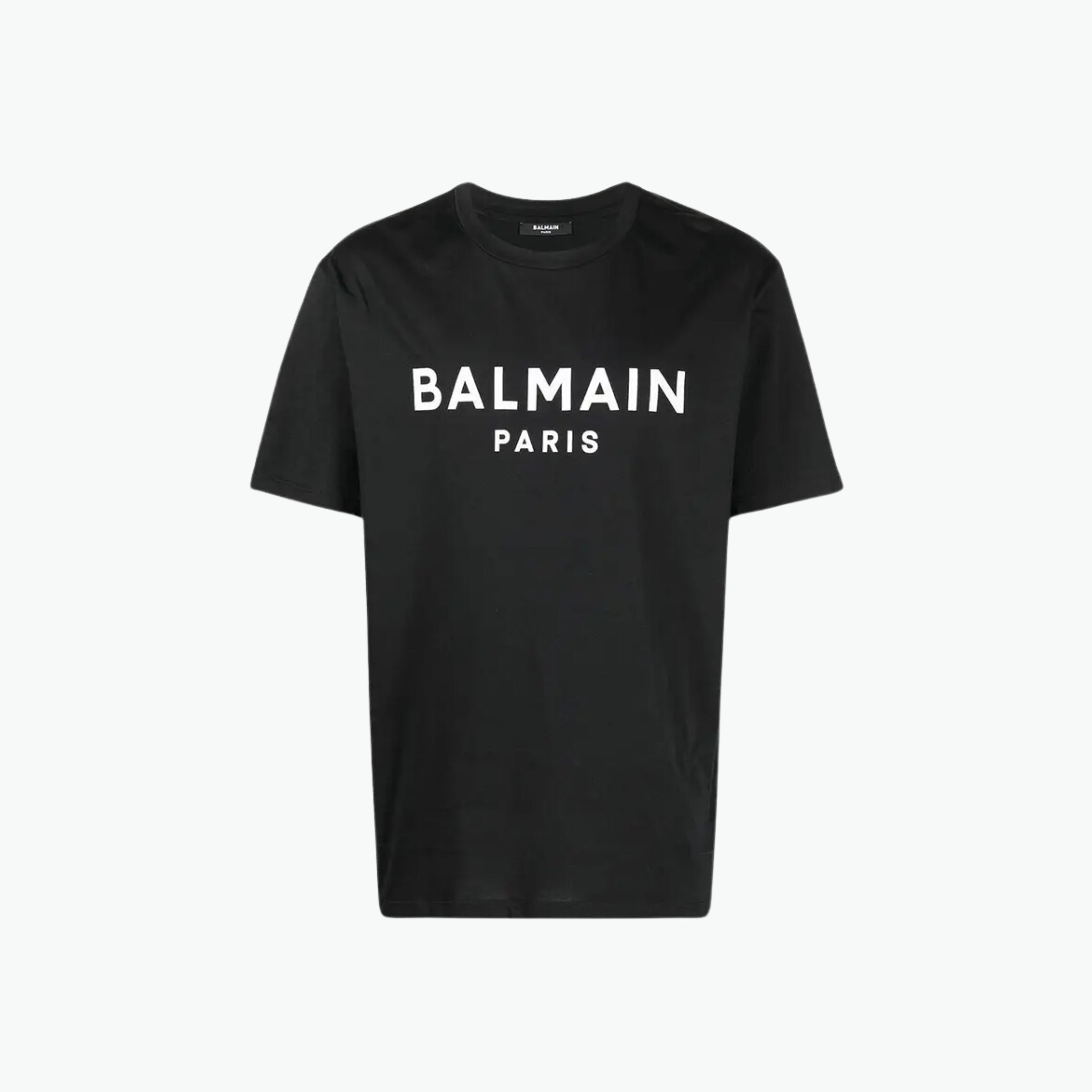 Balmain T-shirt Black Silver Logo