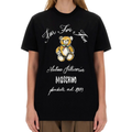 Moschino Kids Teddy Bear Graphic Cotton T-Shirt in Black