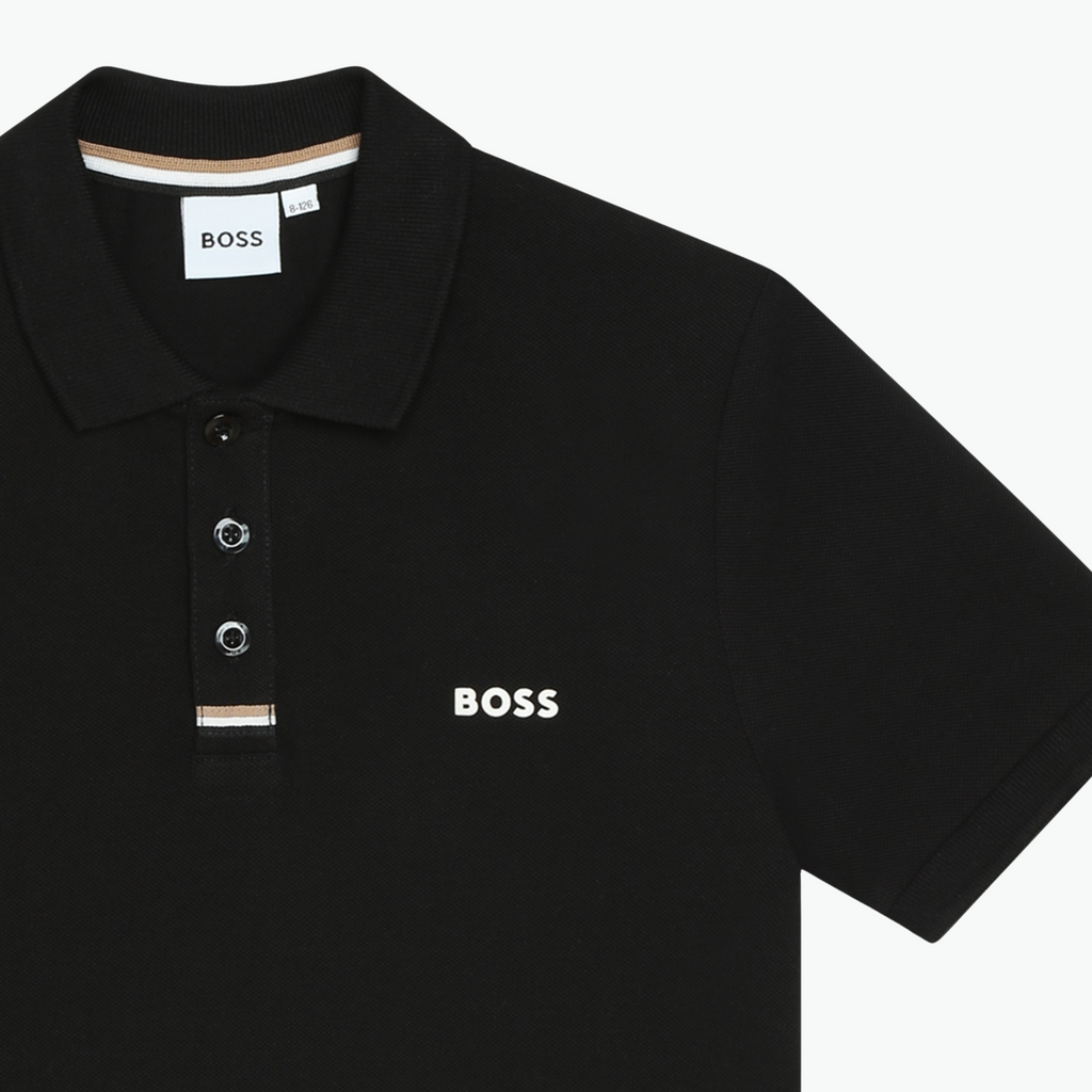Boss Kids Short Sleeved Logo Polo