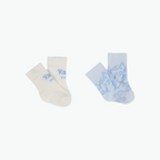 Kenzo Set of 2 Pairs Blue Socks ( Included With Box )