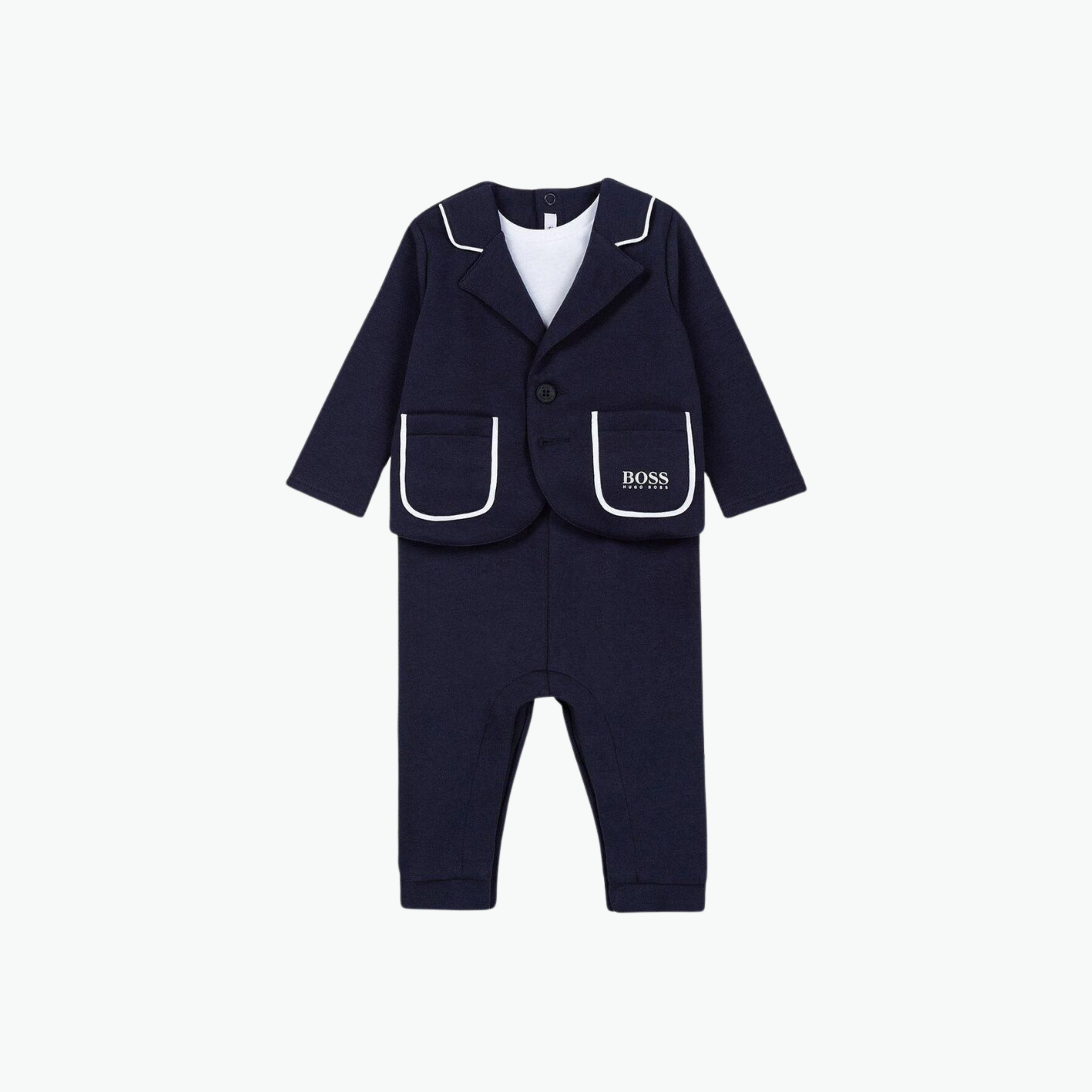 Boss Kids Baby Suit in Navy