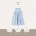 Kekeyo Dress Bow Cotton Blue | 4-5Y 9-10Y