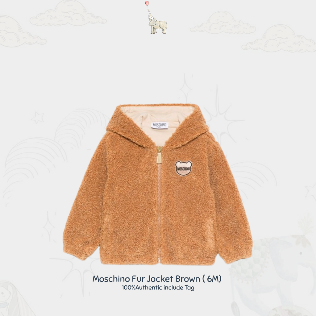 Moschino Fur Jacket Brown ( 6M )