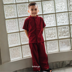 Kekeyo Koko Cotton Set in Maroon