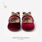 Nube-Butterfly Velvet Maroon