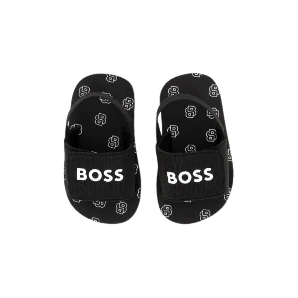 BOSS Kids Logo-Print Sandals