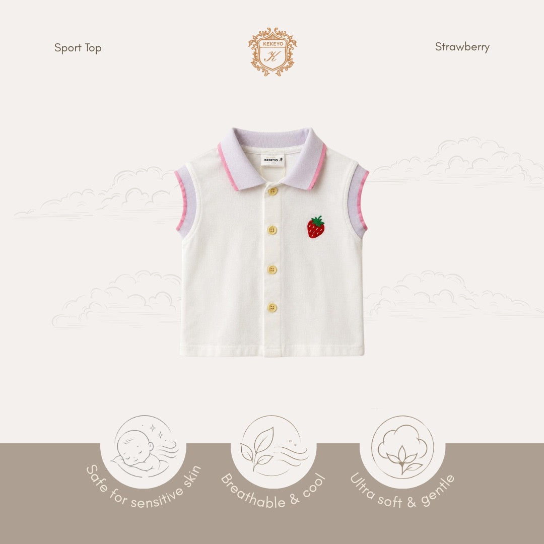 Kekeyo Sport Top Strawberry | 4Y