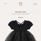 Kekeyo Dreamy Romper Black Tutu | 3M 6M 12M 24M