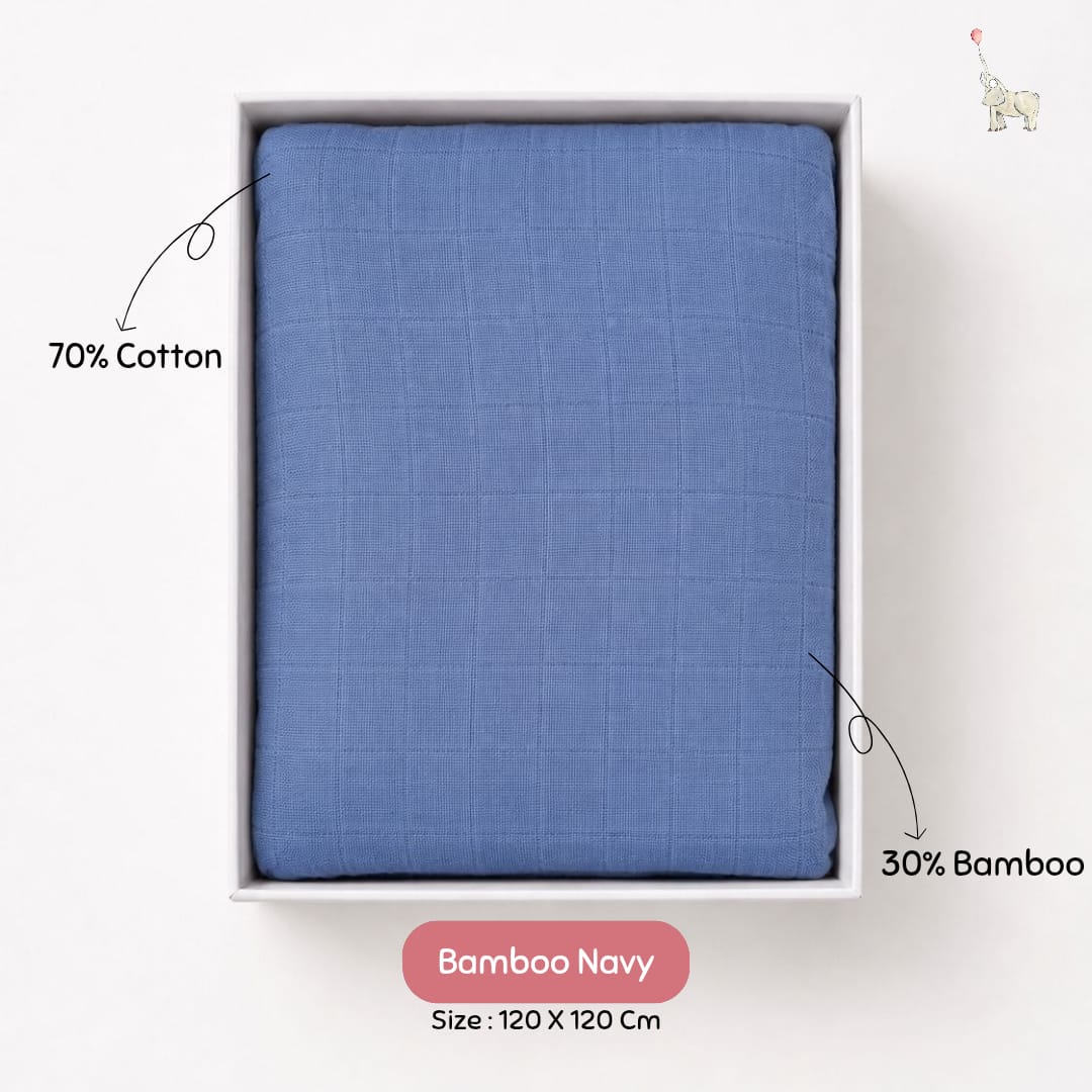 Kekeyo Swaddle Bamboo Navy
