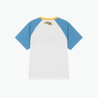 Kenzo Boys Logo T-Shirt "K" in Blue Ivory