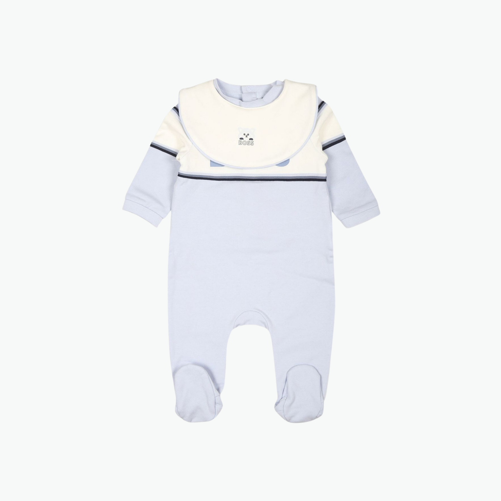 Boss Kids Blue Logo Babygrow Set