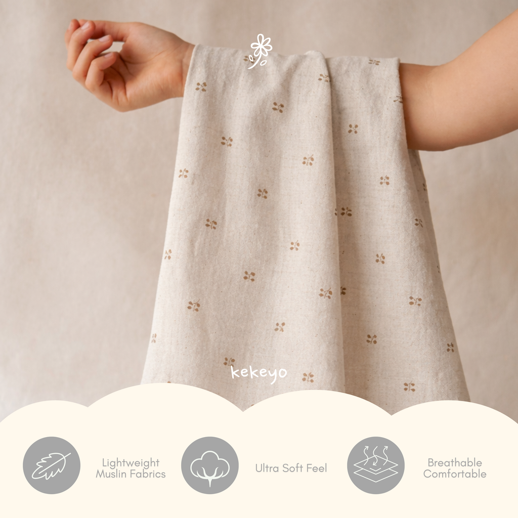 Kekeyo Muslin Swaddle Blanket - Floral