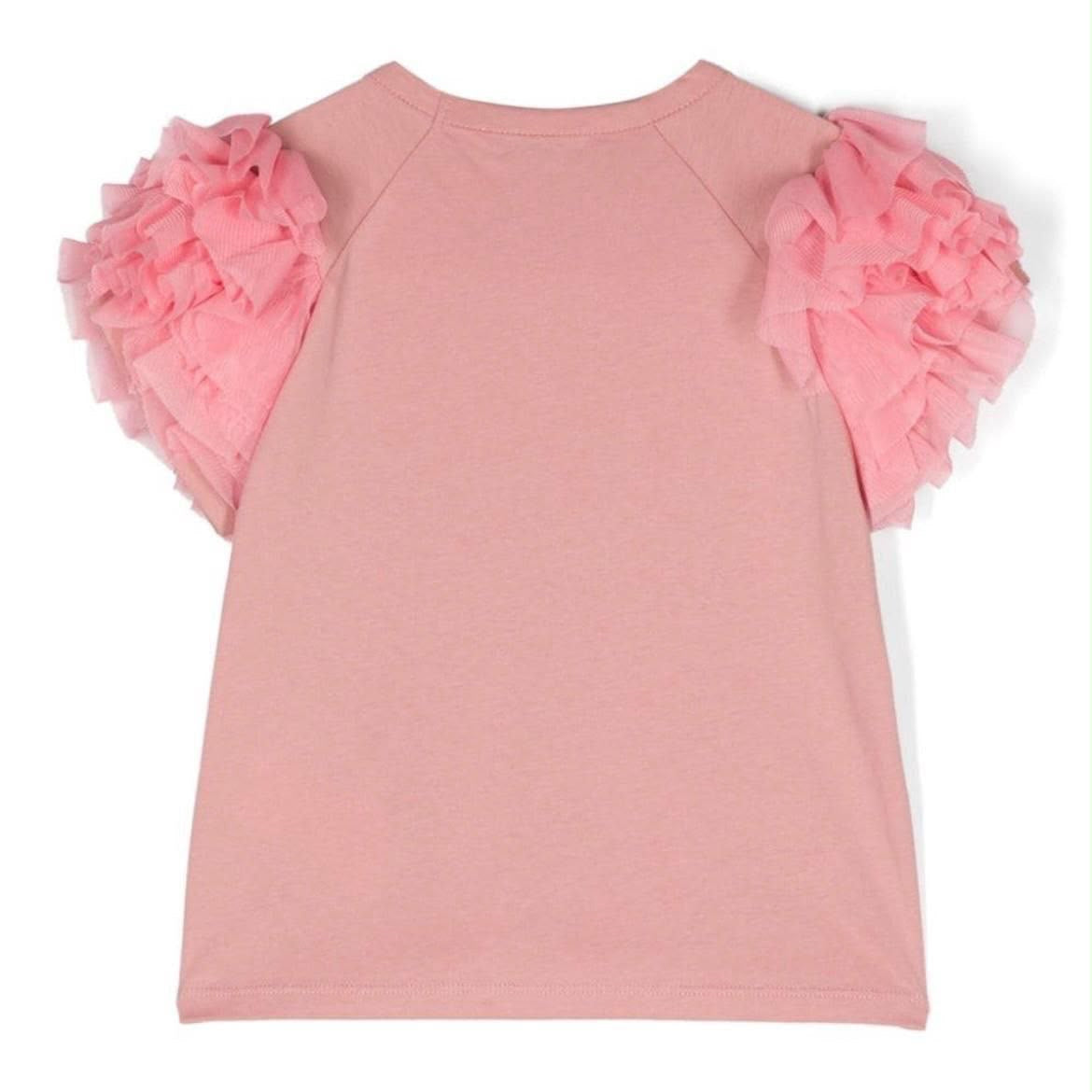 There Was One Kids Top Ruffle Pink |4Y