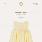 Kekeyo Dress Bow Cotton Yellow | 4-5Y 9-10Y