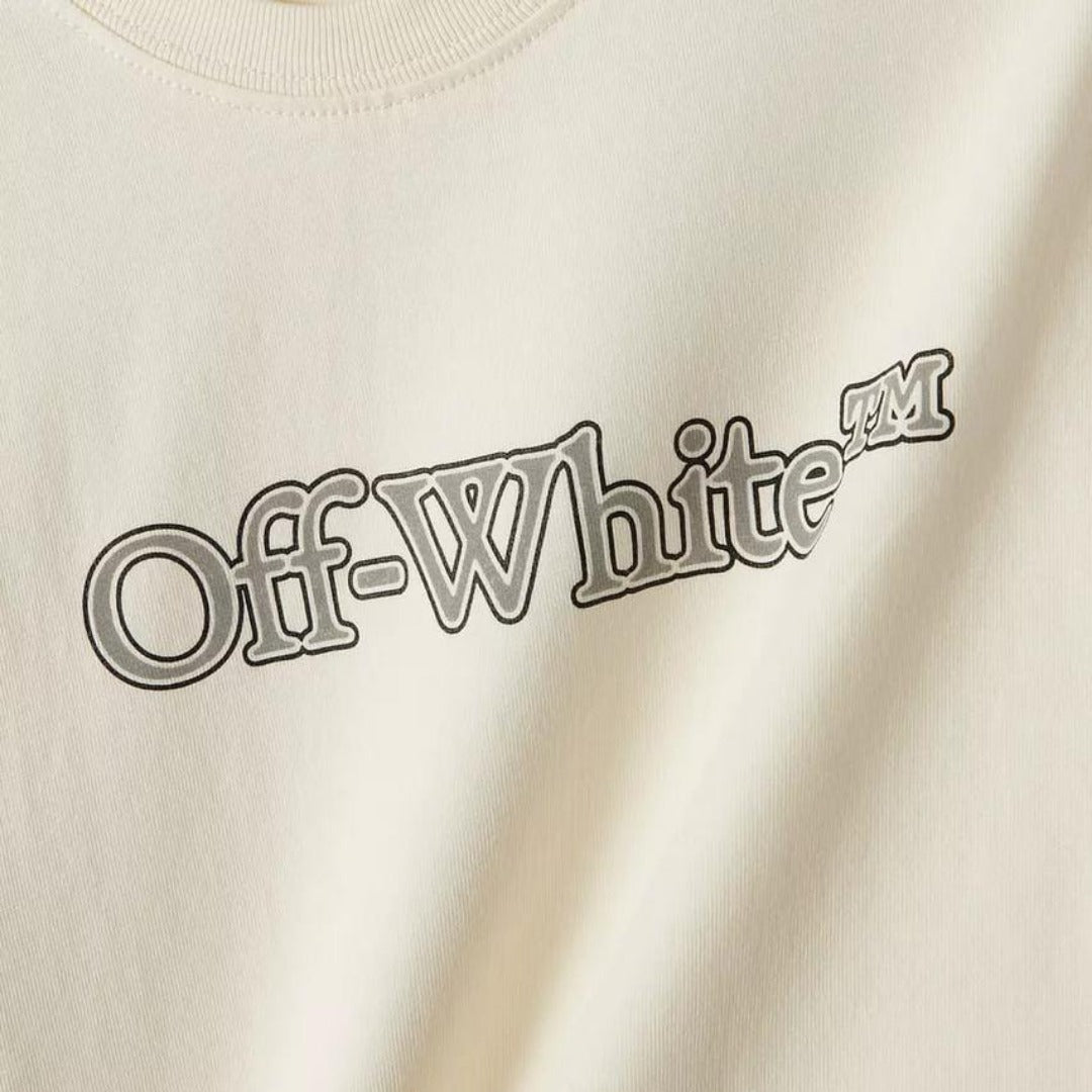 Off-White Big Bookish T-Shirt in Cotton | 12Y