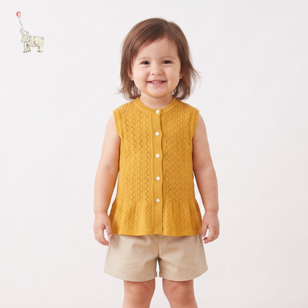 Kekeyo Lola Knit Top Yellow | 2Y