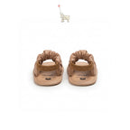 Mammyeve Ruched Double Strap Sandals | Soft Brown