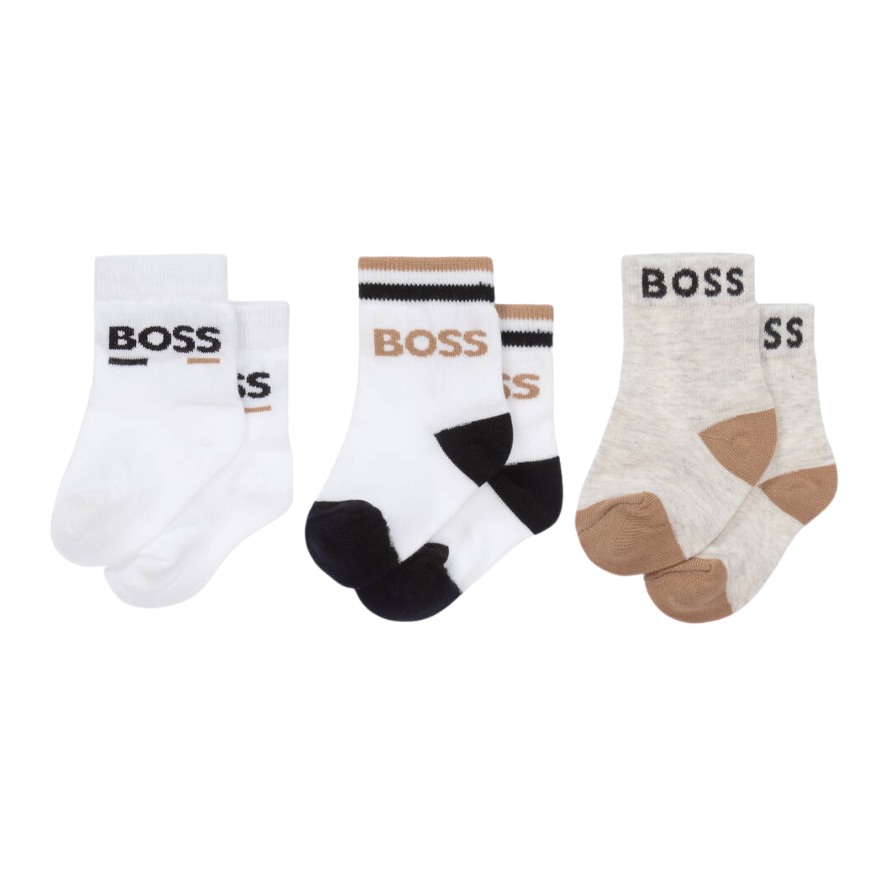 Boss Kids 3 Pair Baby Socks
