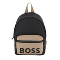 Boss Logo Embellished Two Tone Backpack