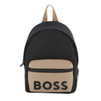 Boss Logo Embellished Two Tone Backpack