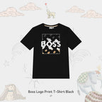 Boss Logo Print T-Shirt Black