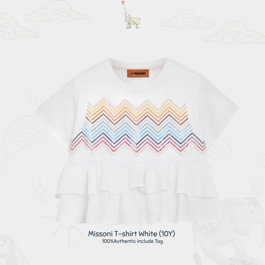 Missoni T-Shirt White | 10Y