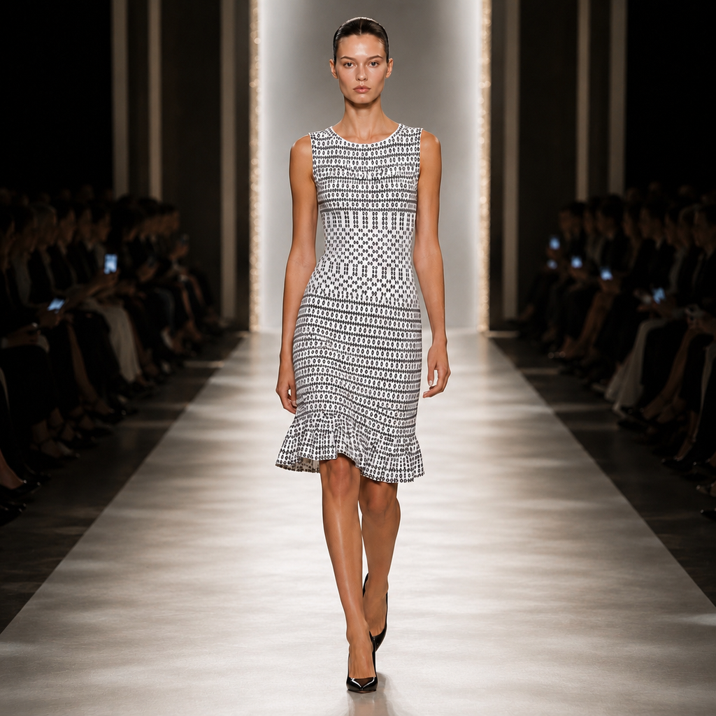 ALAIA Midi dress white ( L )